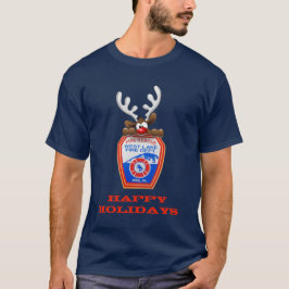 prettige feestdagen Reindeer West Lake Fire Depart T-shirt