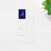 Prettige feestdagen - rendier cadeau label mini visitekaartjes (Bureau)