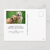 Prettige feestdagen Rendieren Waterverf Foto Kerst (Achterkant)