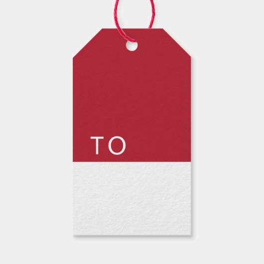 Prettige feestdagen Rendieren Waterverf Kerst Cadeaulabel (Achterkant)