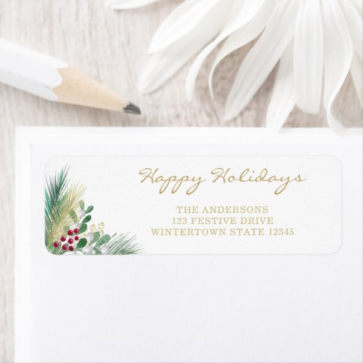 Prettige feestdagen * Retouradres Gouden bessen Etiket (Insitu)