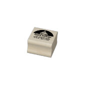 prettige feestdagen retouradres kerstboom rubberstempel (Stempel)