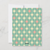 Prettige feestdagen Retro 50s Mid Century Modern A Feestdagenkaart (Achterkant)