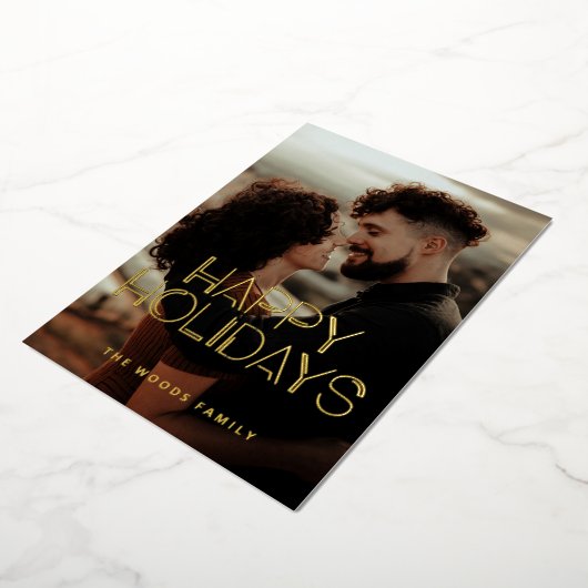 Prettige feestdagen Retro 80s Neon (Gedraaid)