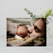 Prettige feestdagen RETRO Art Deco Foto Christmas  (Staand Voorkant)