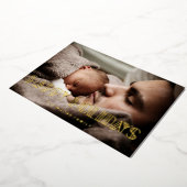 Prettige feestdagen RETRO Art Deco Foto Christmas  (Gedraaid)