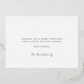 Prettige feestdagen RETRO Art Deco Foto Christmas  (Achterkant)