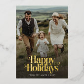 Prettige feestdagen Retro = Kerst Foto Verticaal G (Voorkant)