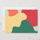  Prettige feestdagen retro script Feestdagenkaart (Achterkant)