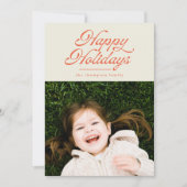 Prettige feestdagen RETRO Vintage Kerstkaart (Voorkant)