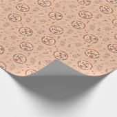 Prettige feestdagen Retro? Vrolijk kerstkoek Cadeaupapier (Hoek)