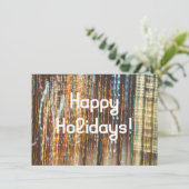 Prettige feestdagen Retrolampen Kaart (Staand voorkant)