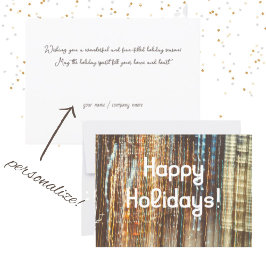 Prettige feestdagen Retrolampen Kaart