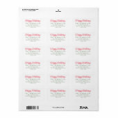 prettige feestdagen Return Address Label (Full Sheet)