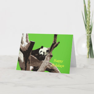 Prettige feestdagen Reuzenpanda Kaart