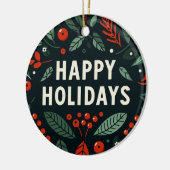 Prettige feestdagen Rigged Tree Joke Keramisch Ornament (Links)