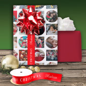 Prettige feestdagen Rode aangepaste naam Satijnen Lint