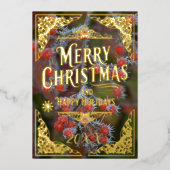 Prettige feestdagen Rode bessen Vrolijk kerstfeest (Voorkant)