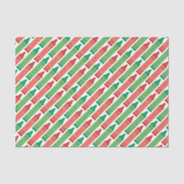 prettige feestdagen Rode en Groene Crayons Tissuepapier