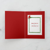 prettige feestdagen rode en zwarte buffelpleister kaart (Binnen)