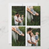 Prettige feestdagen Rode hand getekend boog vijf f Kaart (Achterkant)