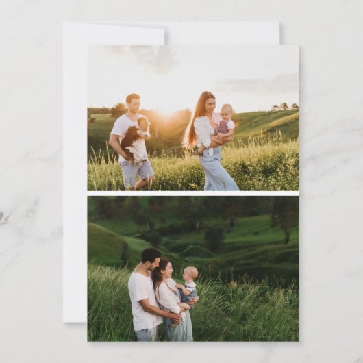 Prettige feestdagen Rode Hand Getrokken Boog Winte Kaart (Achterkant)