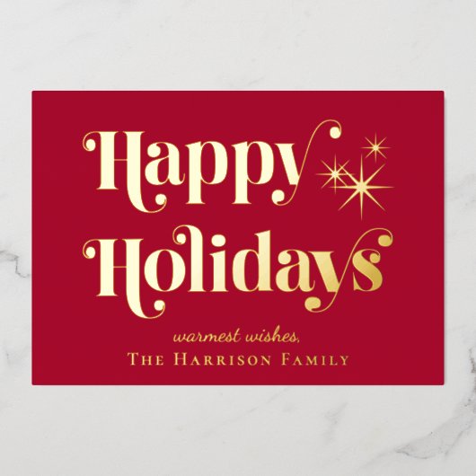 Prettige feestdagen Rode kerst (Voorkant)