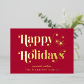 Prettige feestdagen Rode kerst (Staand Voorkant)