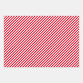 prettige feestdagen - Rode kerstpatronen Inpakpapier Vel (Voorkant 2)
