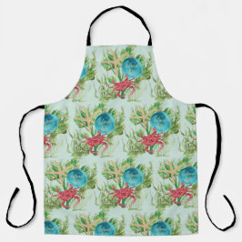 Prettige feestdagen Rode Krab Kust Schort