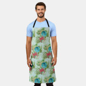 Prettige feestdagen Rode Krab Kust Schort (Gedragen)