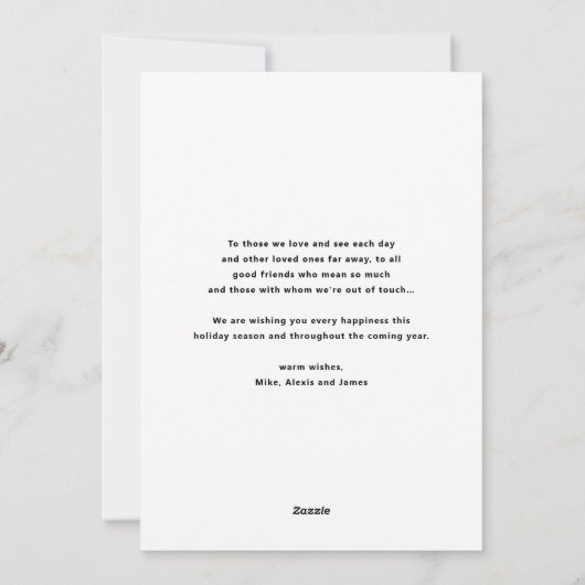 Prettige feestdagen Rode Moderne Mix Typografie Feestdagenkaart (Achterkant)