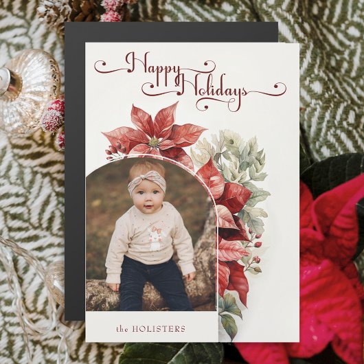 Prettige feestdagen Rode pointstitias