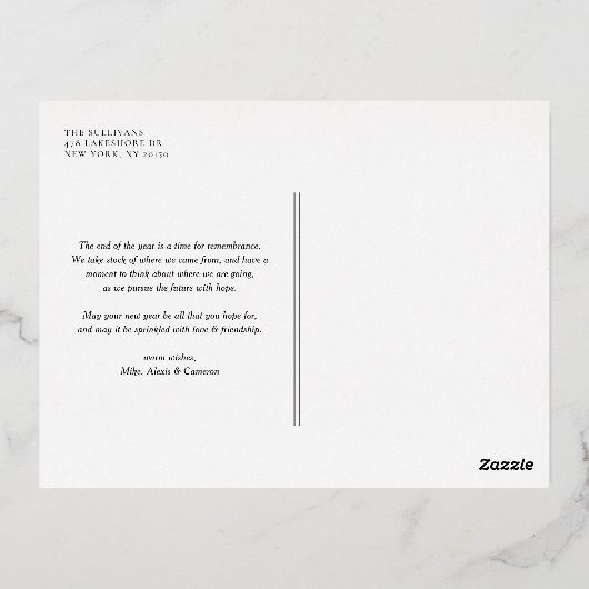 Prettige feestdagen Rode Retro Typografie (Achterkant)