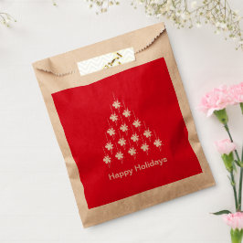 prettige feestdagen rode witte sneeuwstroop bedankzakje
