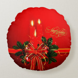 prettige feestdagen rond kussen