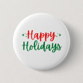 prettige feestdagen ronde button 5,7 cm (Voorkant)