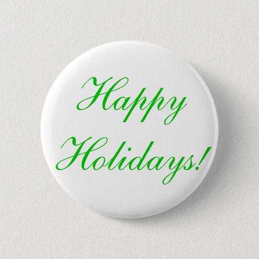 prettige feestdagen! ronde button 5,7 cm (Voorkant)