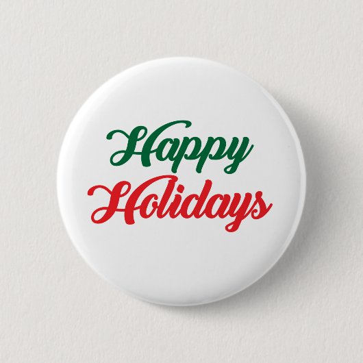 prettige feestdagen ronde button 5,7 cm (Voorkant)