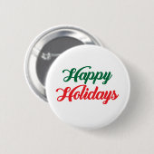 prettige feestdagen ronde button 5,7 cm (Voorkant /achterkant)