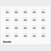 Prettige feestdagen ronde sticker (Vel)