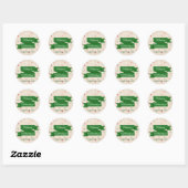 prettige feestdagen ronde sticker (Vel)