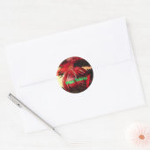 prettige feestdagen ronde sticker (Envelop)