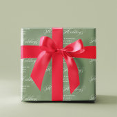 Prettige feestdagen Rood en groen Inpakpapier Vel