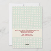 Prettige feestdagen Rood Groen Goud Geplakt Patroo Feestdagenkaart (Achterkant)