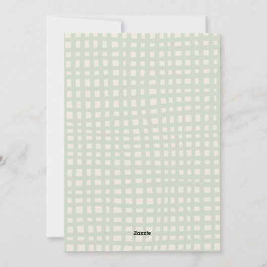 Prettige feestdagen Rood Groen Goud Geplakt Patroo Feestdagenkaart (Achterkant)