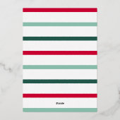 Prettige feestdagen Rood Groen Wit Kerstballen (Achterkant)