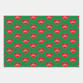 PRETTIGE FEESTDAGEN Rood Liefdeshart Inpakpapier Vel (Voorkant 2)