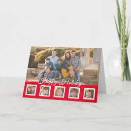 Prettige feestdagen Rood ontwerp Kaart