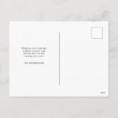 Prettige feestdagen Rood Ovaal Lijst Foto Briefkaa (Achterkant)